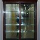 Rare glass-fronted Victorian apothecary cabinet.