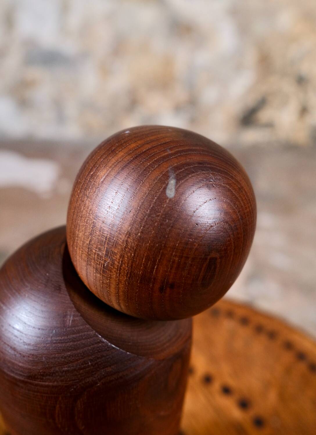Minimalist kokeshi, by Harumine, Japan, 1960s