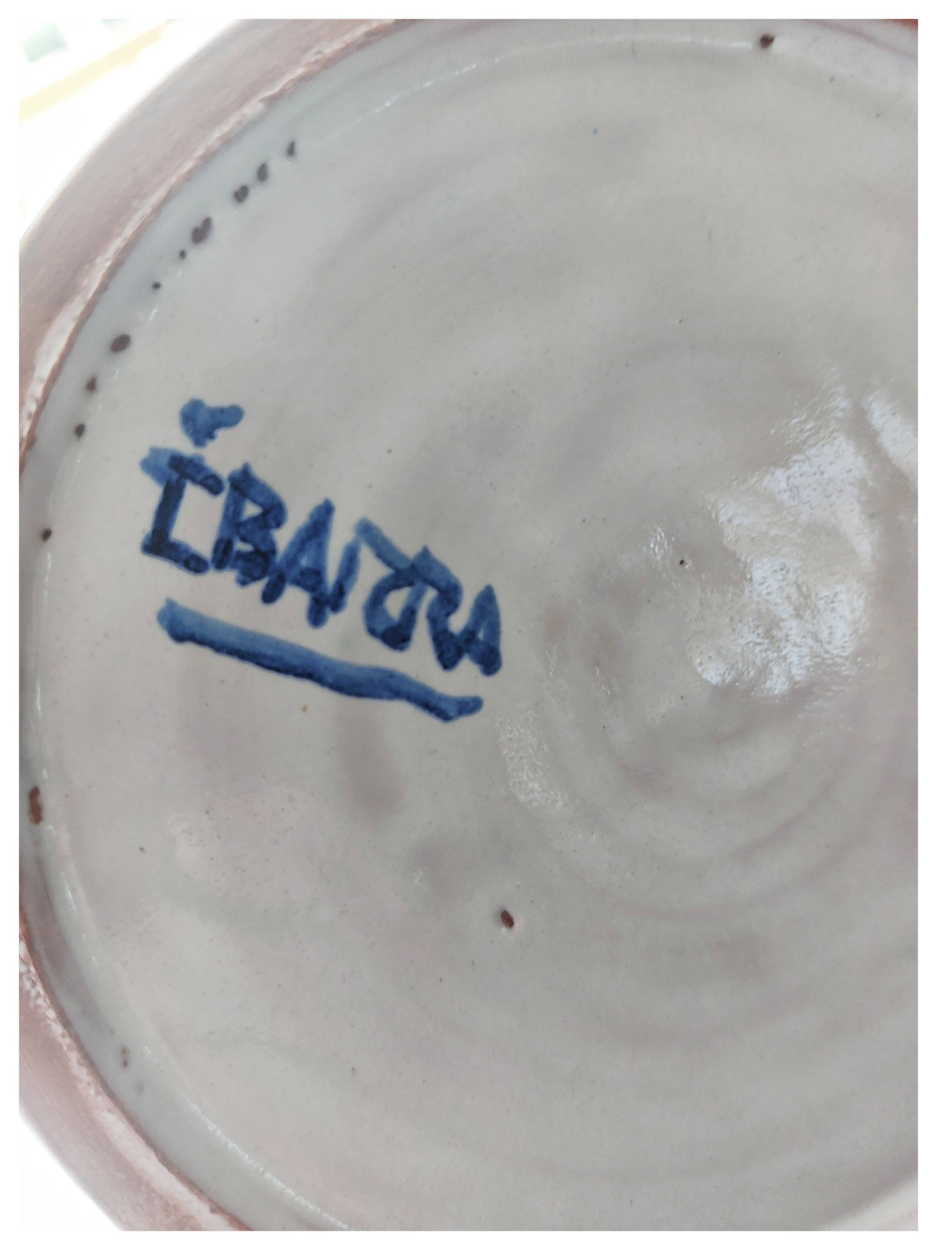 Céramique vase par Jacques Ibarra datant des années 70