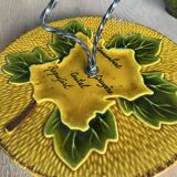 Vintage cheese pitcher and plate set