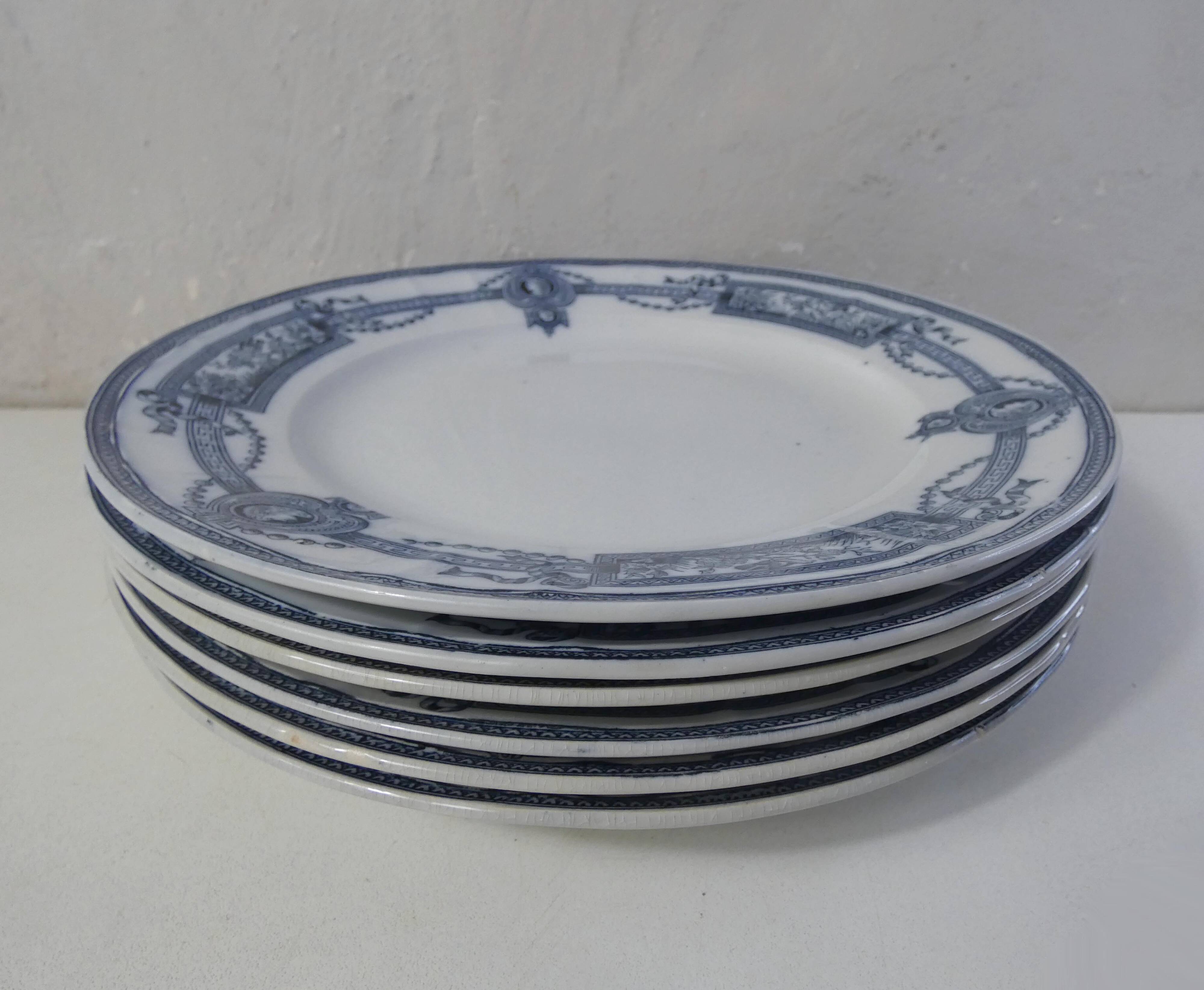 Terre de fer 6 medallion flat plates