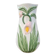 Vase in slipware with Arum flowers