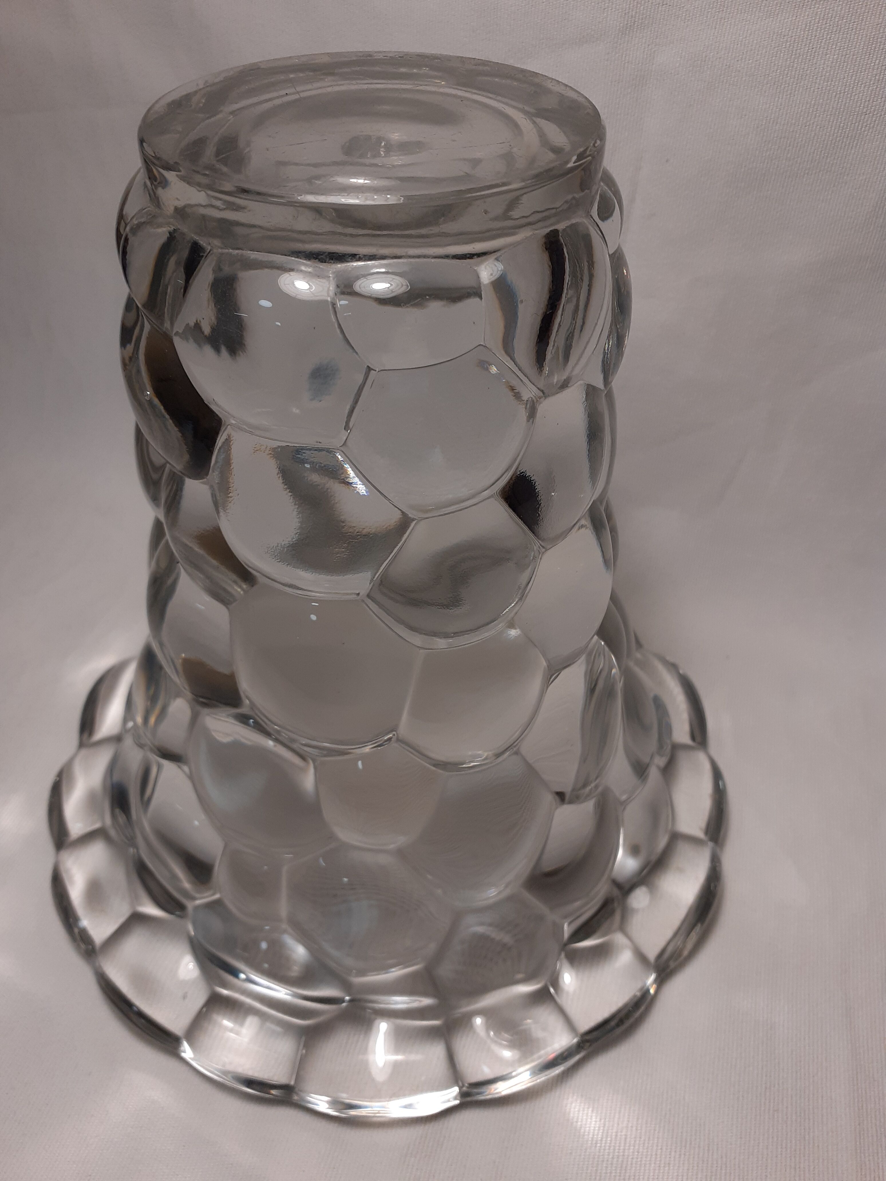 Art Deco Cast Glass Vase Pierre D'Avesn