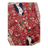 Gashgai nomadic / figurative carpet circa 1920