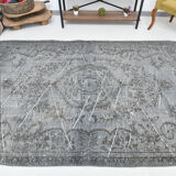 6x8 dark gray classic vintage rug,176x256cm