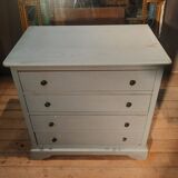 Louis Philippe style painted wooden chest of drawers