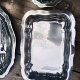 Small vintage platters and presentation forks