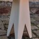 Tabouret,  porte plante vintage année 50 pied compas en chêne