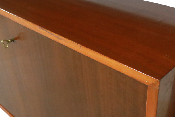 Vintage high sideboard two piece cabinet 'Korpela'