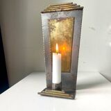 Art Deco metal & Brass Wall Candle Sconce
