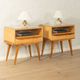 Rare bedside tables from the 1950s by Helmut Magg for WK Möbel