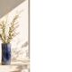 Vintage Natural Scandinavian Modern Blue Clay Ceramic Vase, 1960s