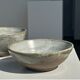 Duo of small brown bowls and speckled glazed ceramic (1top + 1bottom)