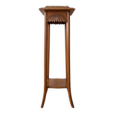 Side table with marble top.