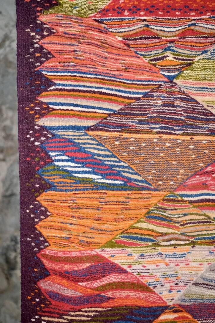 Kilim berbère multicolore, Maroc