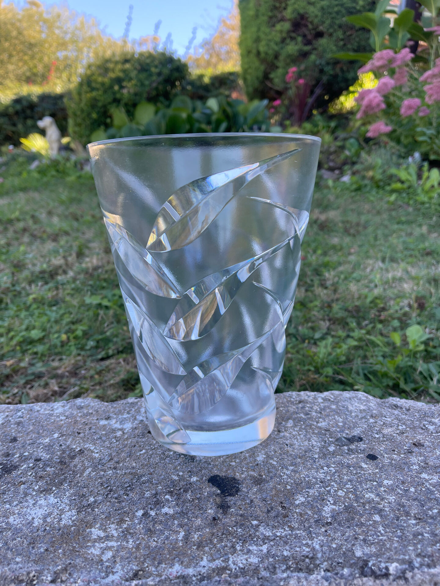Vintage crystal vase