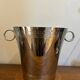 chrome metal champagne bucket 1950
