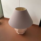 Powder pink ceramic table lamp