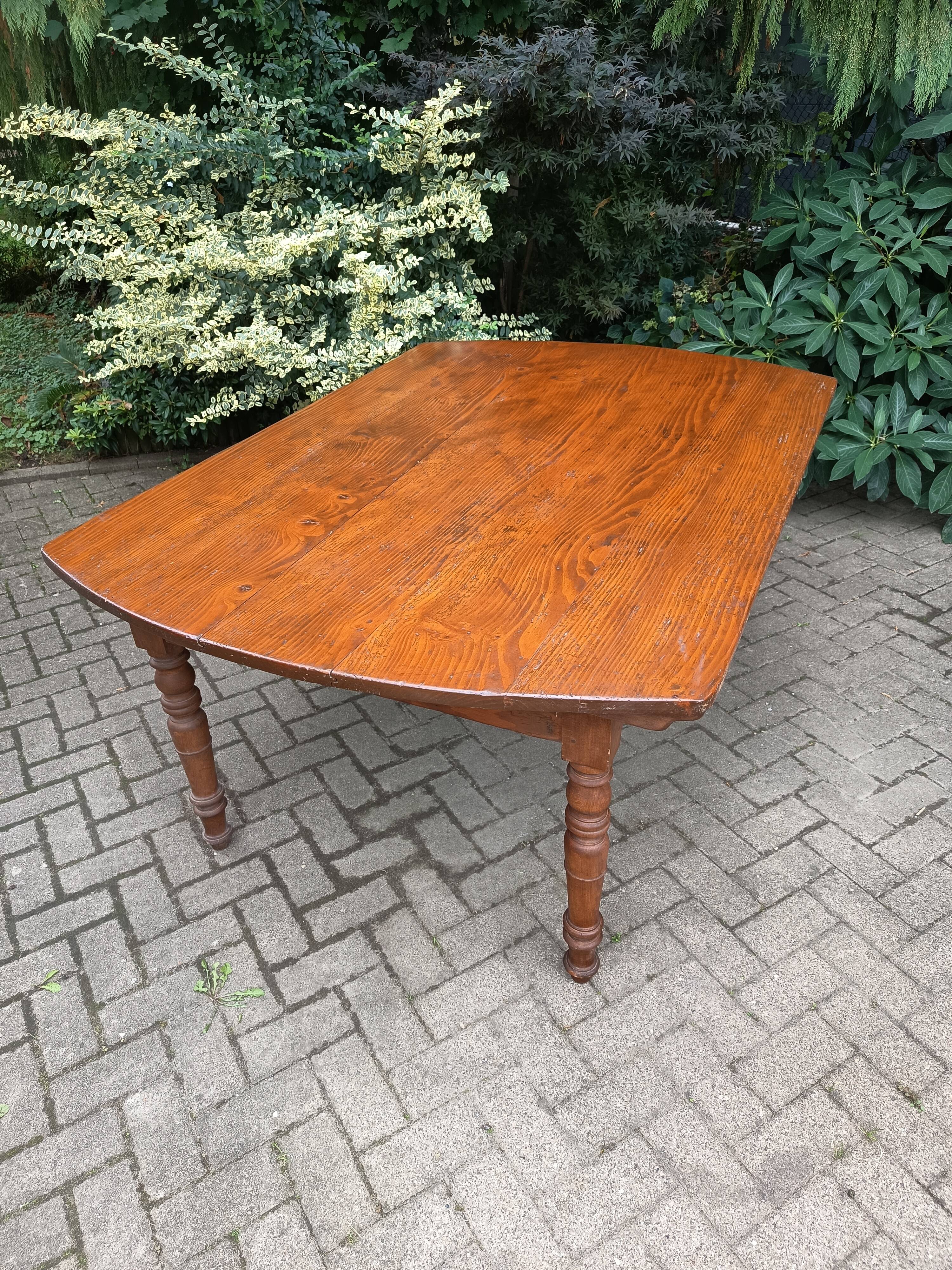 Large farmhouse table, 19th century