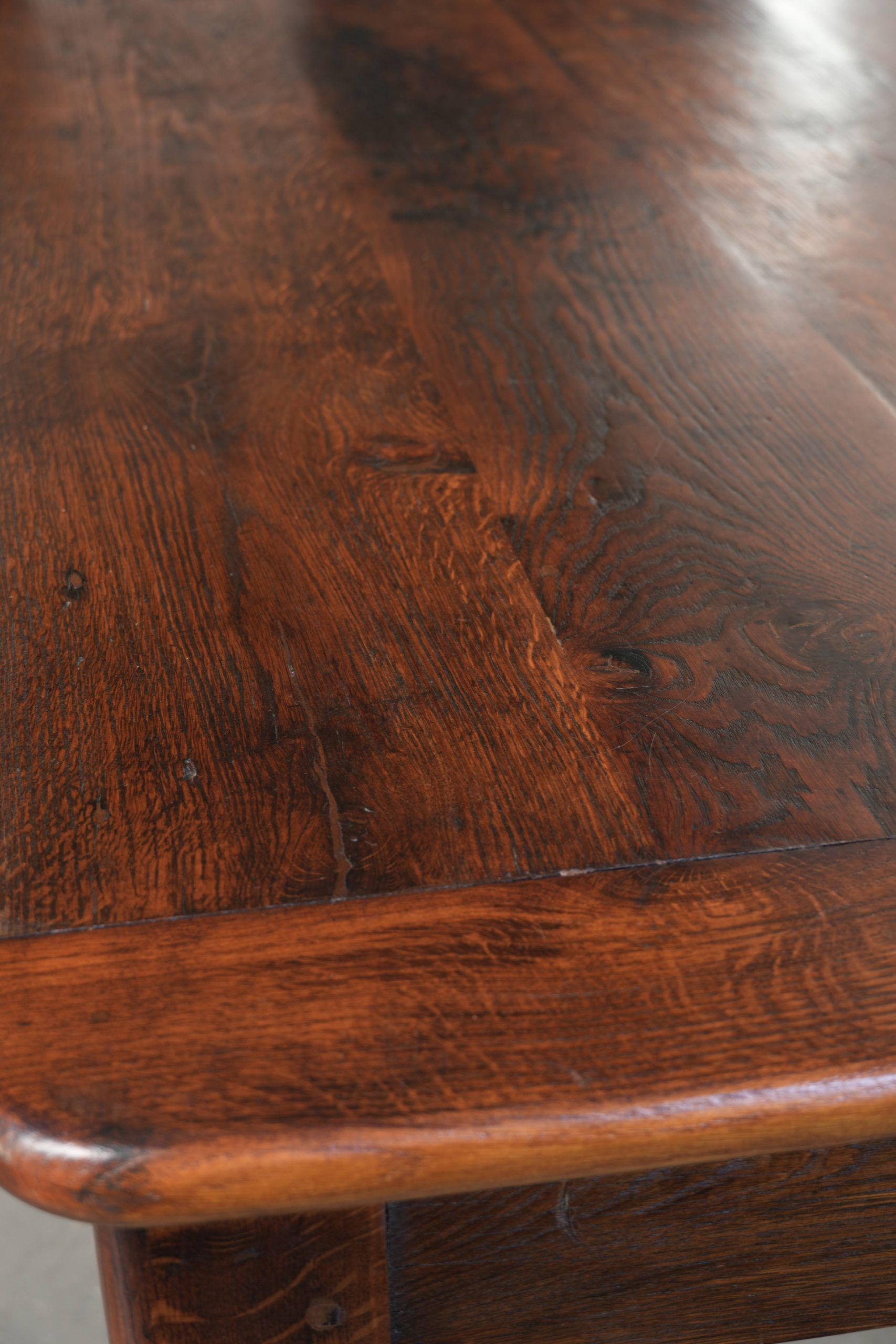 English oak early 19th century XXL farmhouse dining table