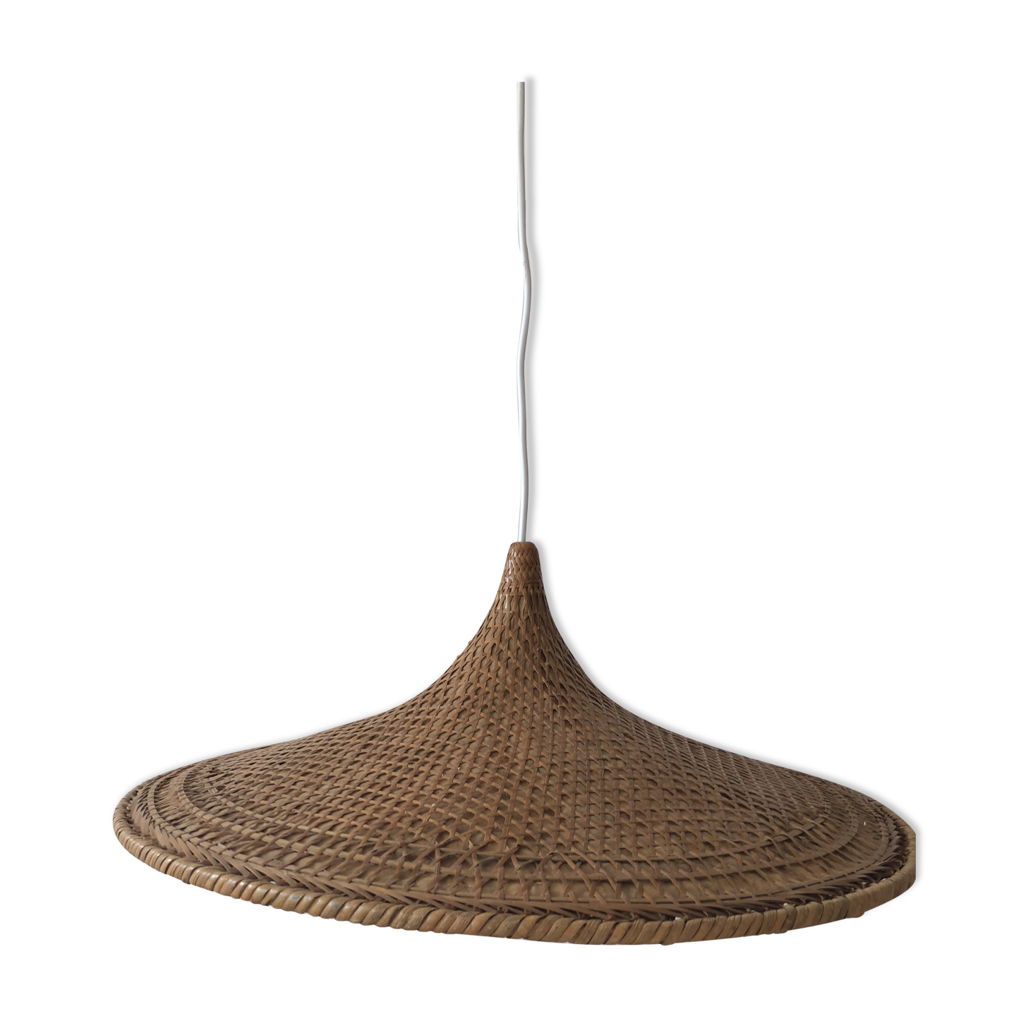 Vintage rattan hangin lamp