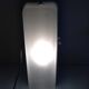 Rectangular porthole wall light in industrial/70s style frosted glass