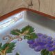 Terracotta plate signed P.Boy, glazed artisanal ceramics.