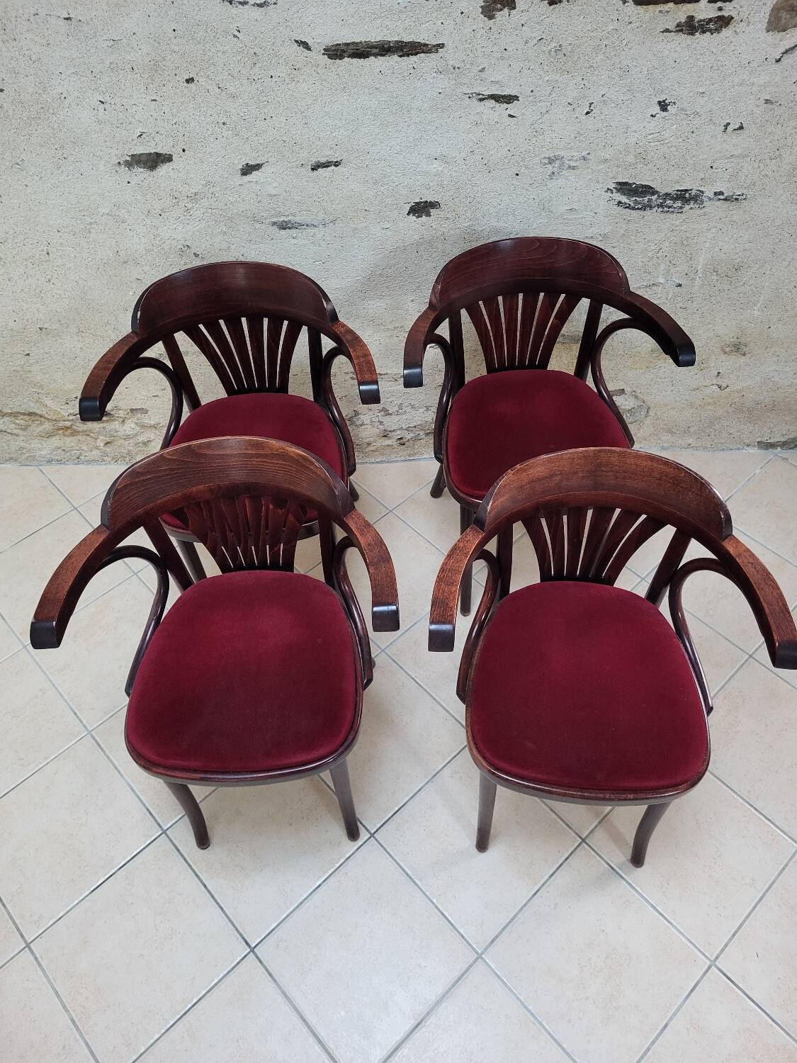 4 fauteuils bistrot bridge