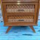 Vintage rattan cloth 60s