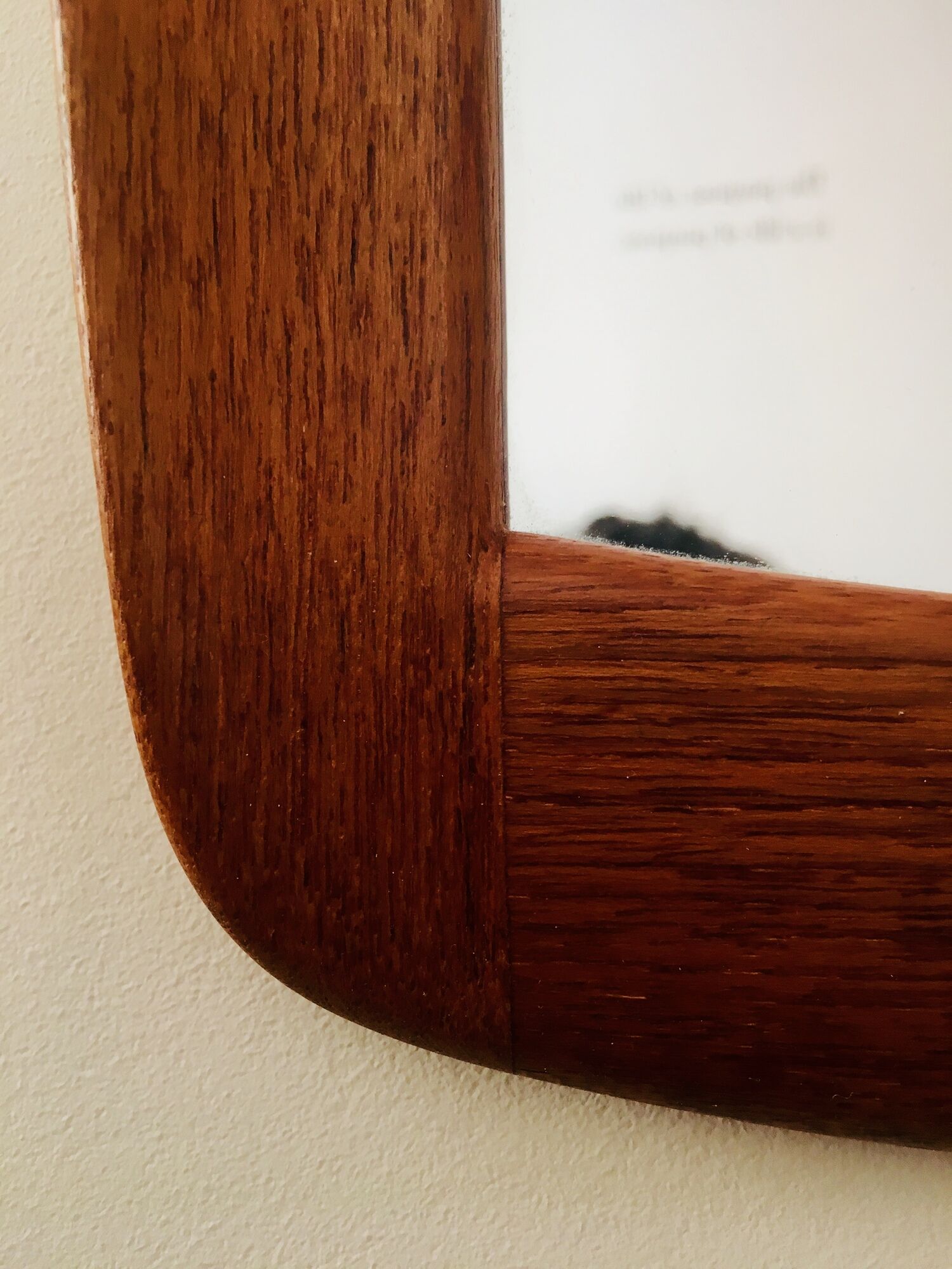 Mirror scandinavian teak, Östen and Uno Kristiansson 1950