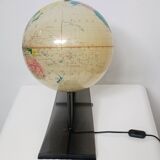 Illuminated terrestrial globe by Nova Rico Florence 1969