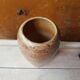 Former ceramic vase marron beige vintage 70s