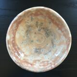 Pink beige raku cup