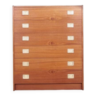 Cherry chest of drawers, Danish design, 1970s, production: Denmark