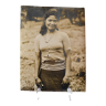 ANONYMOUS SILVER PHOTO SEPIA WOMAN INDONESIA CIRCA 1970