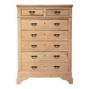 Aero-sanded elm chest of drawers