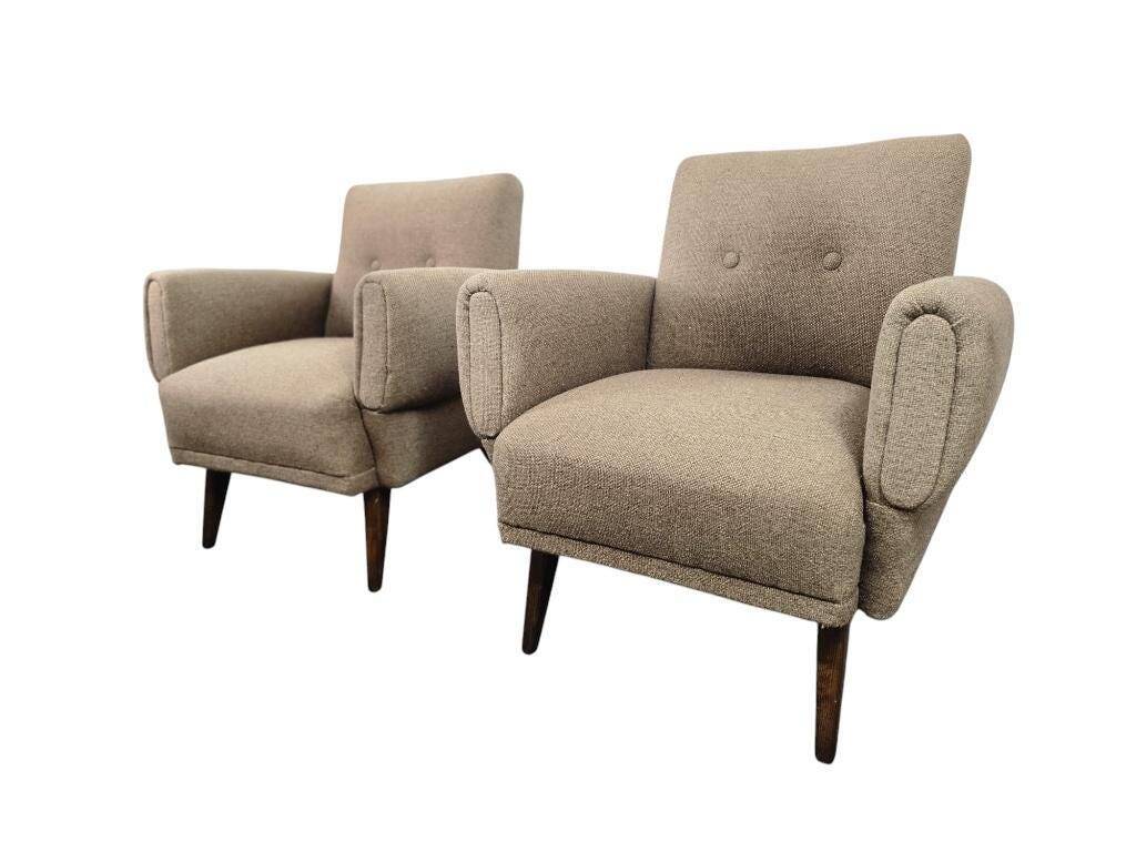 set of 2 vintage armchairs / individual armchairs / small armchairs