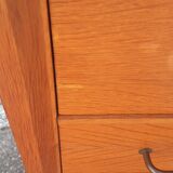 Vintage chest of drawers gilded oak 1950