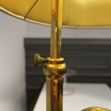 Lampe à poser 'Cobra' en bronze doré Hollywood Regency ca 1970