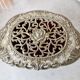 Vintage openwork silver metal jewelry box
