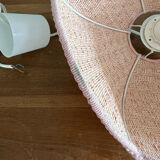 Vintage suspension in raffia and fabrics