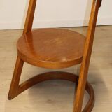 Vintage Baumann Model "Halfa" chair in wood, 1970s