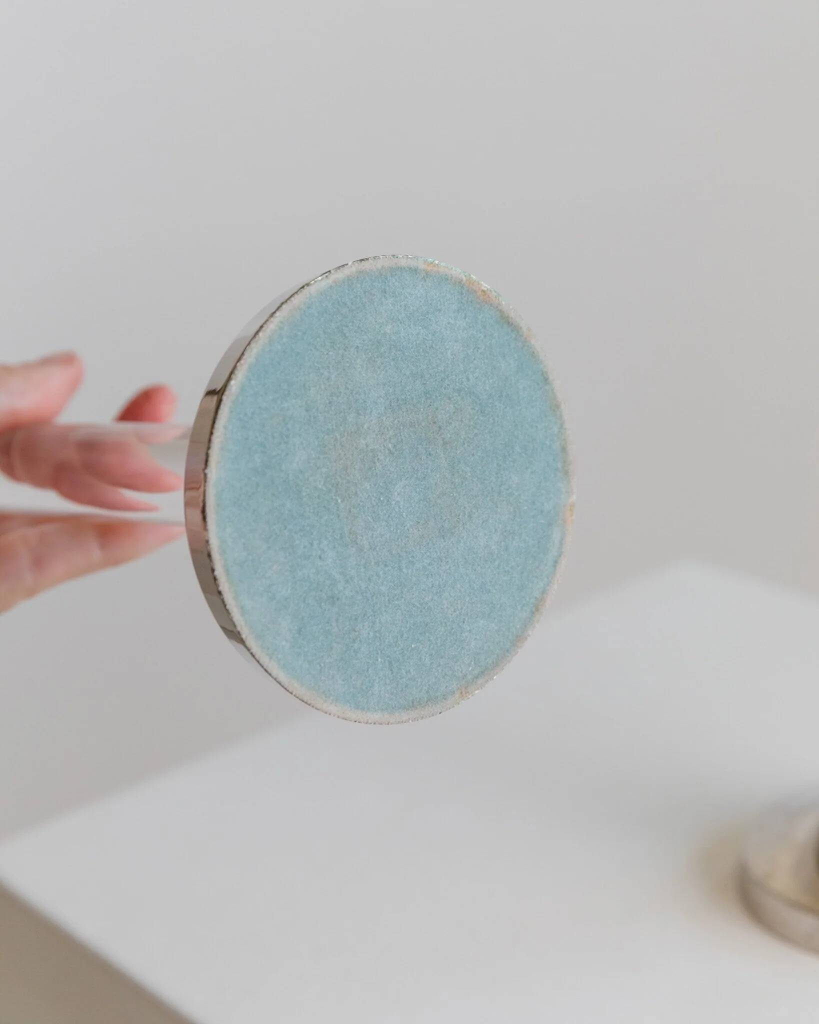 Two Vintage Candlesticks: Transparent Plexiglas & Chrome-Plated Metal, Italy 1970s Mid-Century Design