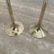 Pair of antique bronze candle holders