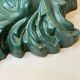 Mask wall sculpture head of Poseidon Neptune ceramic bronze green fountain mouth