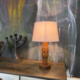 Modernist vintage wood lamp