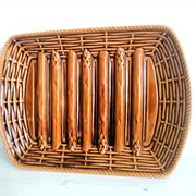 Plat à asperges barbotine Sarreguemines , 1960