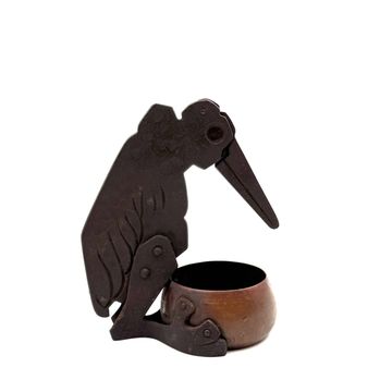 Jugendstil Marabou cigar cutter and ashtray, Ignatius Taschner Germany 1910