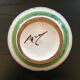 Signed floral decoration vase