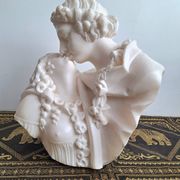 Large Carrara marble after Jean-Antoine Houdon, ancient bust “the